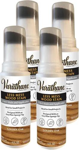 Miniatura 15 de Varathane 368033 - Tinte para madera con menos desorden y aplicador, 4 oz, gris humo