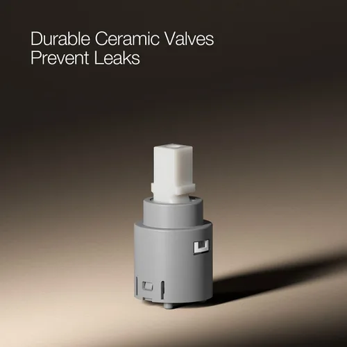 Miniatura 5 de KOHLER K-28126-4K-BN Venza® - Grifo de lavabo de baño con mango único, instalación de 1 orificio con drenaje clicker, 1.0 GPM, níquel cepillado