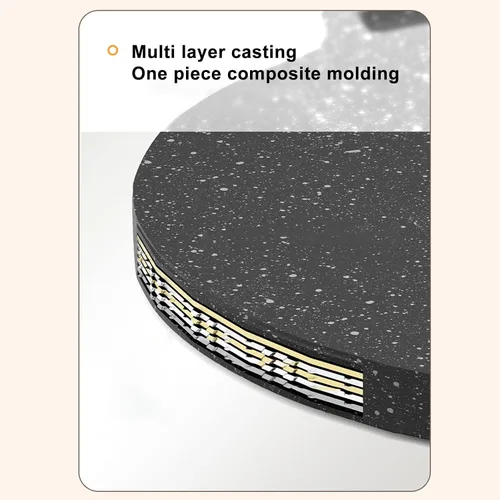 Miniatura 3 de Comales para tortillas, placa de barbacoa, parrilla coreana de barbacoa antiadherente circular sartén, aleación de aluminio Comales para tortillas