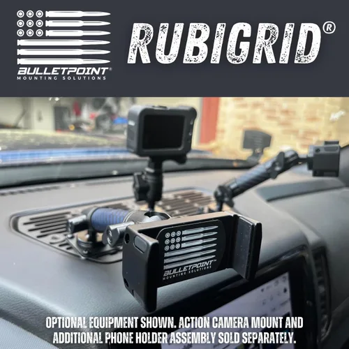 Miniatura 2 de Bulletpoint RubiGrid - Soporte de teléfono de metal para tablero compatible con Nissan Frontier 2022-2024