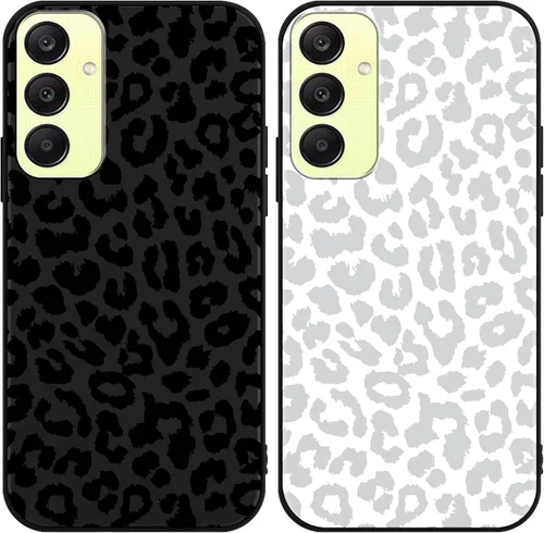 Miniatura 87 de 2 Pack Funda con lindo estampado de chita para Samsung Galaxy S22 Ultra 5G de 6.8", Fundas con patrón de leopardo de lujo, diseño de silicona suave