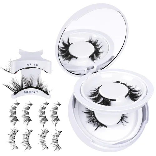 Miniatura 16 de Kit de racimos de pestañas esponjosas B&Q 280 piezas, extensiones de pestañas en racimos ultrasuaves, racimos de pestañas de volumen 70+90D 10-18mm
