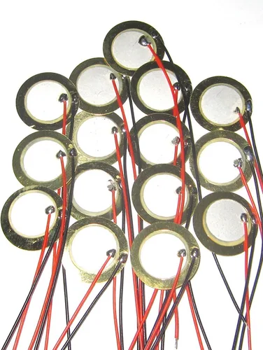 15pcs 0.787 in discos piezoeléctricos con plomo micrófono tambor gatillo acústica pastilla CBG guitarra
