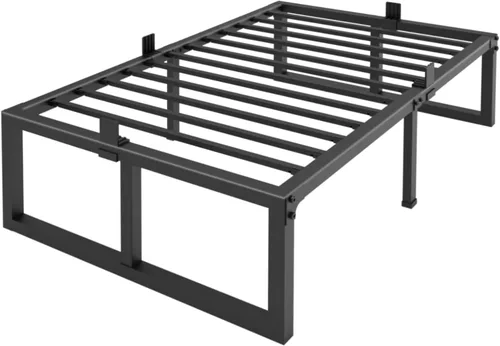 Miniatura 9 de Yitong Angel Armazones de Cama Gemela Plataforma, 14 Pulgadas de Alto 3500 lbs Plataforma de Metal de Servicio Pesado, Base de Colchón con Soporte