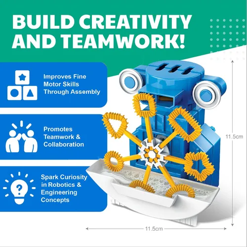Miniatura 9 de 4M KidzRobotix - Robot de Burbujas - Construye un Robot de Máquina Automática de Burbujas, Inspira el Aprendizaje STEM, Aumenta la Creatividad