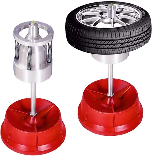 Miniatura 2 de Balanceador de rueda de burbujas portátil con máquina de equilibrio estático de nivel de burbuja Cambiador de neumáticos Equilibrador de reparación