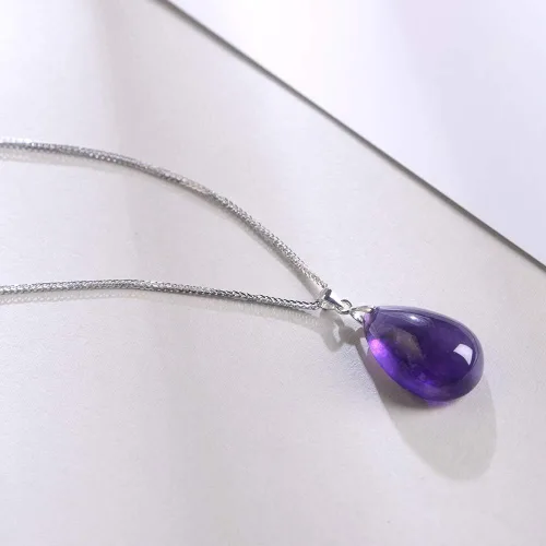 Miniatura 5 de iSTONE - Collar de plata de ley 925 con dije de lapislázuli para mujer, piedra preciosa natal con cadena de plata de 18 pulgadas