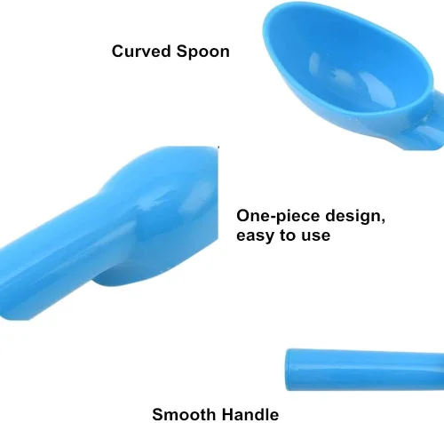 Miniatura 4 de Paquete de 4 cucharas de plástico para helados, antiadherentes, anticongelante, para frutas, sandía, yogur, bola de melón, cuchara de sorbete