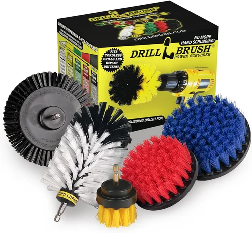 Miniatura 11 de Limpiador giratorio de nailon giratorio - Juego de cepillos limpiador de lechada y horno - Suministros de limpieza de cocina - Kit de cepillo