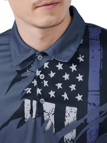 Miniatura 5 de PAGYMO Golf Shirts for Men Funny Golf Polos for Men Tropical Golf Shirts for Men Golf Gift