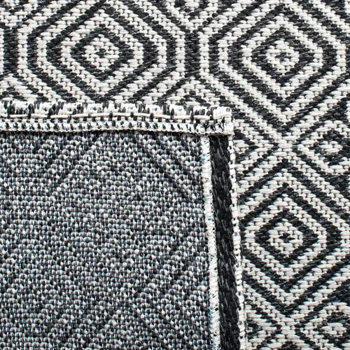 Miniatura 8 de Martha Stewart x SAFAVIEH - Colección de alfombras de área de 8 x 10 pies, carbón y gris, tejido plano, de algodón, ideal para sala de estar