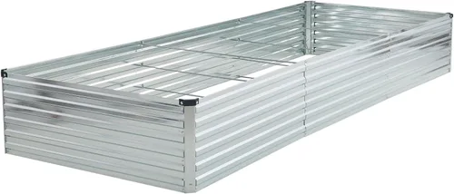 Miniatura 11 de Foxlang 4x3x1 pies (2 paquetes) Cama de jardín elevada galvanizada, juego de jardinera al aire libre de metal para patio, caja de maceta