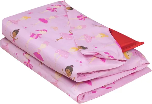 Wildkin Funda de algodón para siesta para niñas, funda de repuesto suave con solapa cosida, se adapta a alfombrillas de vinilo de 1.5 pulgadas,