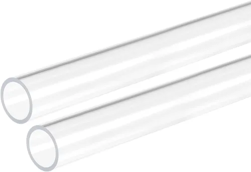 Miniatura 7 de DMiotech 2pcs 0.394 in x 0.551 in 12" tubo de acrílico transparente rígido tubo de plástico para acuario tubería de agua, sistema de refrigeración