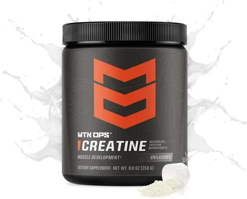 Miniatura 3 de MTN OPS Monohidrato de creatina micronizada en polvo, sin sabor, 0.18 oz por porción, 50 porciones, creatina pura para recuperación muscular