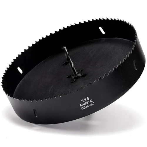 Miniatura 25 de Broca de sierra de corona de 4 1/2 pulgadas para metal y madera, cortador de agujeros bimetálico M42 con profundidad de corte de 1.5 pulgadas