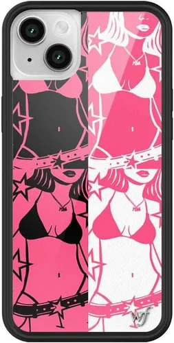 Miniatura 34 de Fundas Wildflower - Realización Par x Devon Lee Carlson, Compatible con Apple iPhone 13/14 Rojo, Ranas, Colaboración - Protector de goma negro