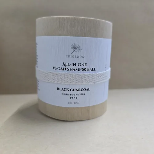 Miniatura 7 de Barra de champú Mochi de carbón negro todo en uno para cuero cabelludo graso, aceite de romero, té verde, champú para caspa y picazón en el cuero