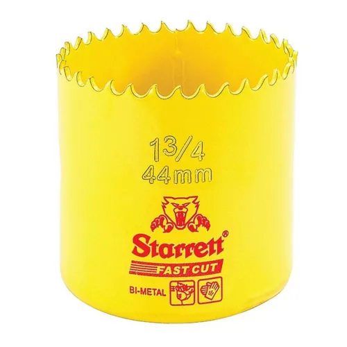 Miniatura 32 de Starrett FCH0100-G - Sierra de agujero recto de corte rápido bimetálica con dientes HSS resistentes a la abrasión, ideal para cortar metal, acero