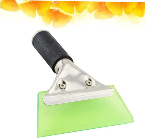 Miniatura 3 de VICASKY Rascador de hielo de acero inoxidable con hoja de goma para eliminación de nieve en el parabrisas, diseño ligero sin mango para limpiar