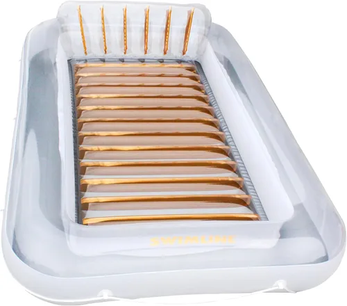 Miniatura 14 de SWIMLINE Original Suntan Tub Series Classic Inflatable Tanning Float Floating Lounge Personal Tan Pool Hybrid Lounger Adjustable Pillow Fill