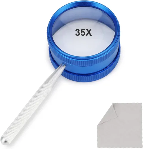 Miniatura 8 de Rongon Lupa de mano para trabajo cercano, lupas de lectura de alta claridad 35X, lupa portátil para degeneración macular, lectura de personas