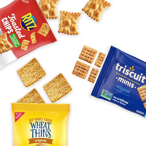 Miniatura 5 de Paquete Variado de Galletas Nabisco, Chips Tostados RITZ, Bocadillos Wheat Thins de Galletas de Trigo Integral de Grano Entero y Galletas Veganas