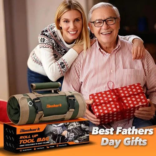 Miniatura 2 de Regalo del día del padre para marido, papá, hombres, bolsa de herramientas enrollable, regalo del día del padre de hija, esposa e hijo, regalos