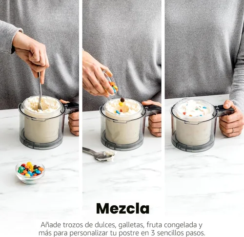 Miniatura 8 de Ninja CREAMi Deluxe Máquina de Helados y Postres Congelados para Helados, Sorbetes, Batidos, Yogur Congelado y Más, 11 en 1, Capacidad XL, Plateado