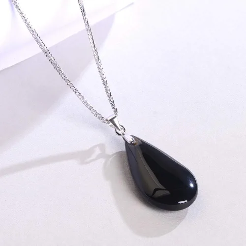 Miniatura 5 de iSTONE - Collar de plata de ley 925 con dije de lapislázuli para mujer, piedra preciosa natal con cadena de plata de 18 pulgadas