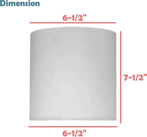 Miniatura 5 de Aspen Creative 58500A Drum Uno - Pantalla de lámpara en marrón oscuro, parte superior de 6.5 pulgadas x 6.5 pulgadas inferior x 7.5 pulgadas