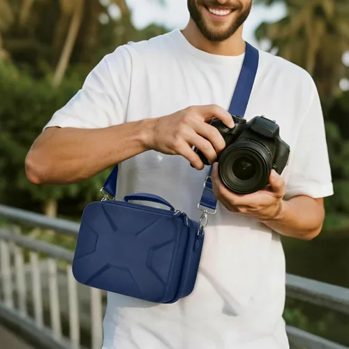 Miniatura 7 de Funda para cámara Canon Eos Rebel T7/R50/R100 Mark II/R50V/R10/R5/R6/R8 Mark IV/SL3 DSLR SLR, bolsa de transporte de cámara sin espejo para lente