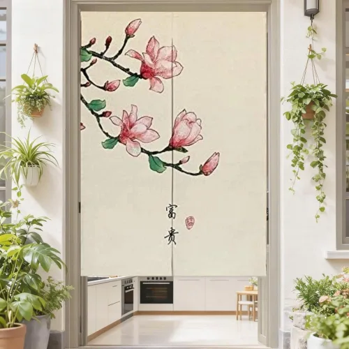 Miniatura 4 de MYRU Cortina japonesa – Noren Doorway Feng Shui Cortina (col, 33 x 55 pulgadas)
