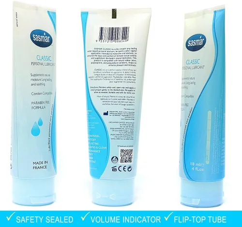 Miniatura 2 de Sasmar Lubricante personal a base de agua para hombres, mujeres, perfecto para parejas, placer duradero para todos, apto para juguetes y seguro