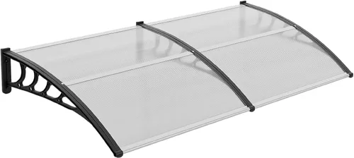 Miniatura 12 de VINGLI Toldo para Ventana Toldo para Puerta Exterior, 30" x 40" Toldos para Puertas Cubierta de Policarbonato Toldo para Puerta de Patio Protección