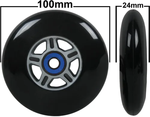 Miniatura 3 de TGM Skateboards 2 ruedas de scooter con rodamientos ABEC 7 para Razor Scooter 3.937 in Negro