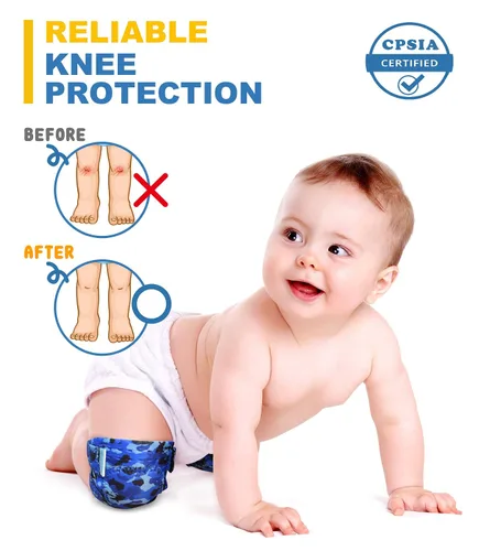 Miniatura 3 de Rodilleras para gatear cómodas unisex para niños pequeños y bebés que gatean 2 pares