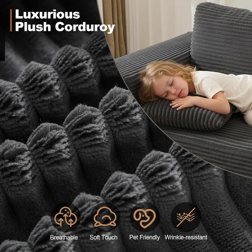 Miniatura 5 de Sofá modular Cloud de 106 pulgadas con diván en forma de L, moderno sofá modular sin hueso con asiento profundo, sofás tapizados para sala de estar