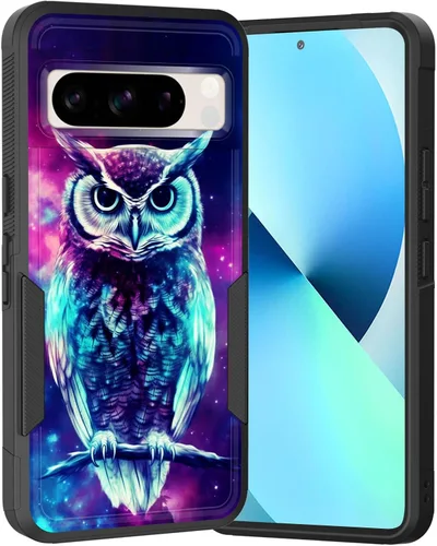 Miniatura 118 de Funda para Pixel 6A, Híbrida de Doble Capa de Servicio Pesado Resistente a Prueba de Golpes PC Duro + Funda Protectora de Silicona Suave para Google