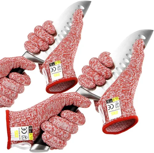 Miniatura 20 de Glove Station Guantes de corte ultra duraderos de la serie resistentes a los cortes, guantes de corte para chefs, barbacoa y cocina, protección
