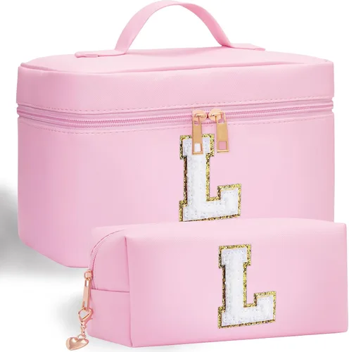 Rosa (Makeup Bag 2pcs Pink), Rosa, Adoryoung