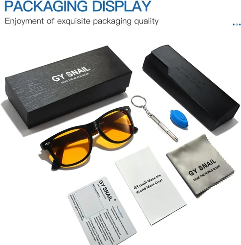 Miniatura 7 de Gysnail - Lentes de computadora con bloqueo de luz azul para hombres y mujeres, alivian la fatiga ocular y duermen mejor, gafas de juego con bloqueo