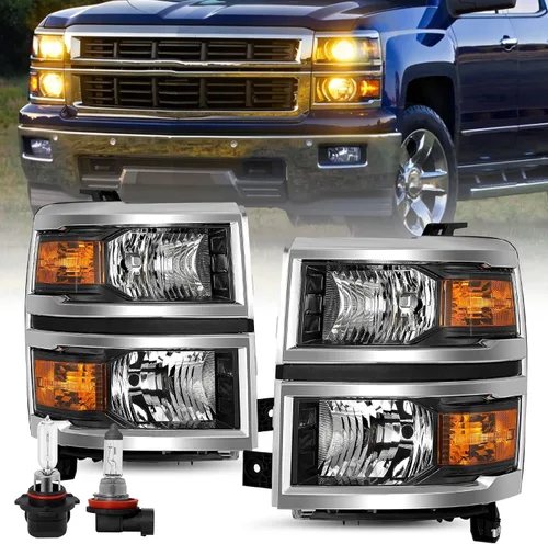 Miniatura 13 de JSBOYAT Conjunto de faros delanteros y luces traseras 2014 2015 Chevy Silverado 1500 Camioneta Pickup [Estilo de fábrica OE] lado del pasajero