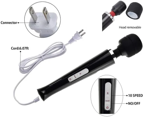 Miniatura 2 de Masajeador eléctrico de mano, herramienta eléctrica para pies, cuello, espalda, mano, pierna, brazo, dolores musculares para mujeres y hombres