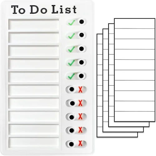 Miniatura 8 de Tabla de tareas para niños, lista de tareas, tabla de rutina diaria y lista de verificación de planificación y tabla de planificación portátil