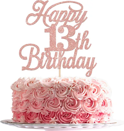 Miniatura 46 de Rsstarxi 1 paquete de decoración para tarta de cumpleaños 8 con purpurina negra de 8 años y fabulosos saludos a 8 años de edad, para celebrar el 8º