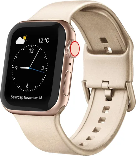 Miniatura 34 de Correa deportiva para Apple Watch, 49, 46, 45, 44, 42, 41, 40 y 38 mm, correa de silicona suave, cierre clásico, reemplazo para iWatch Series 11