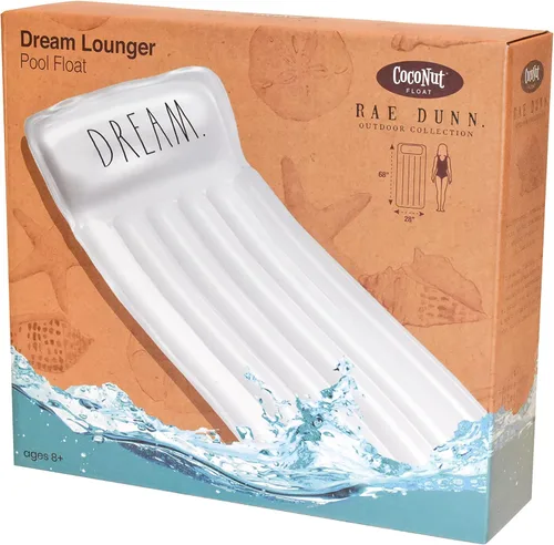 Miniatura 3 de Rae Dunn x CocoNut Float - Flotador de tumbona para adultos, tamaño adulto, multiusos, inflable y silla de descanso, flotador de balsa versátil
