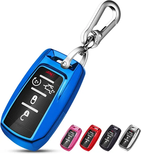 QBUC Funda para llavero RAM con clip para llavero, funda para llave de TPU suave compatible con Dodge Ram 1500 2500 3500 4500 5500 2019 2020 2021