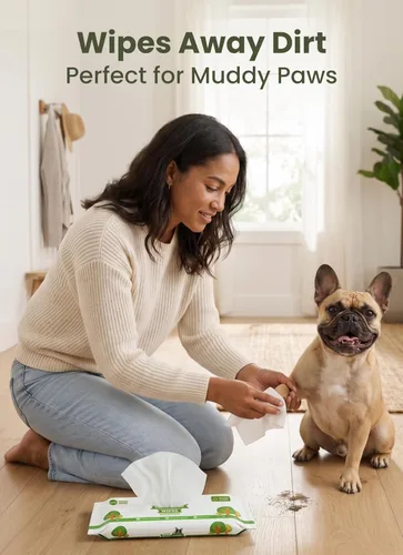 Miniatura 5 de Pogi's Paquetes de Viaje de Toallitas para Perros – Toallitas Hipoalergénicas para Mascotas para Patas, Cuerpo y Trasero – Limpieza e Hidratación